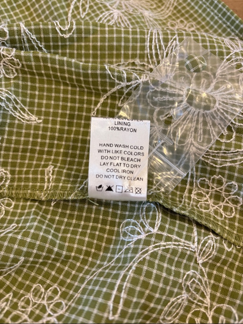 Balloon-Sleeve Floral Green Spring Summer Dress Boutique Camellia Large NWT - Picture 7 of 9